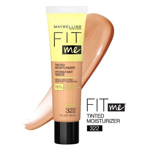 322 Maybelline Fit Me Tinted Moisturizer + Aloe - Picture 1 of 4